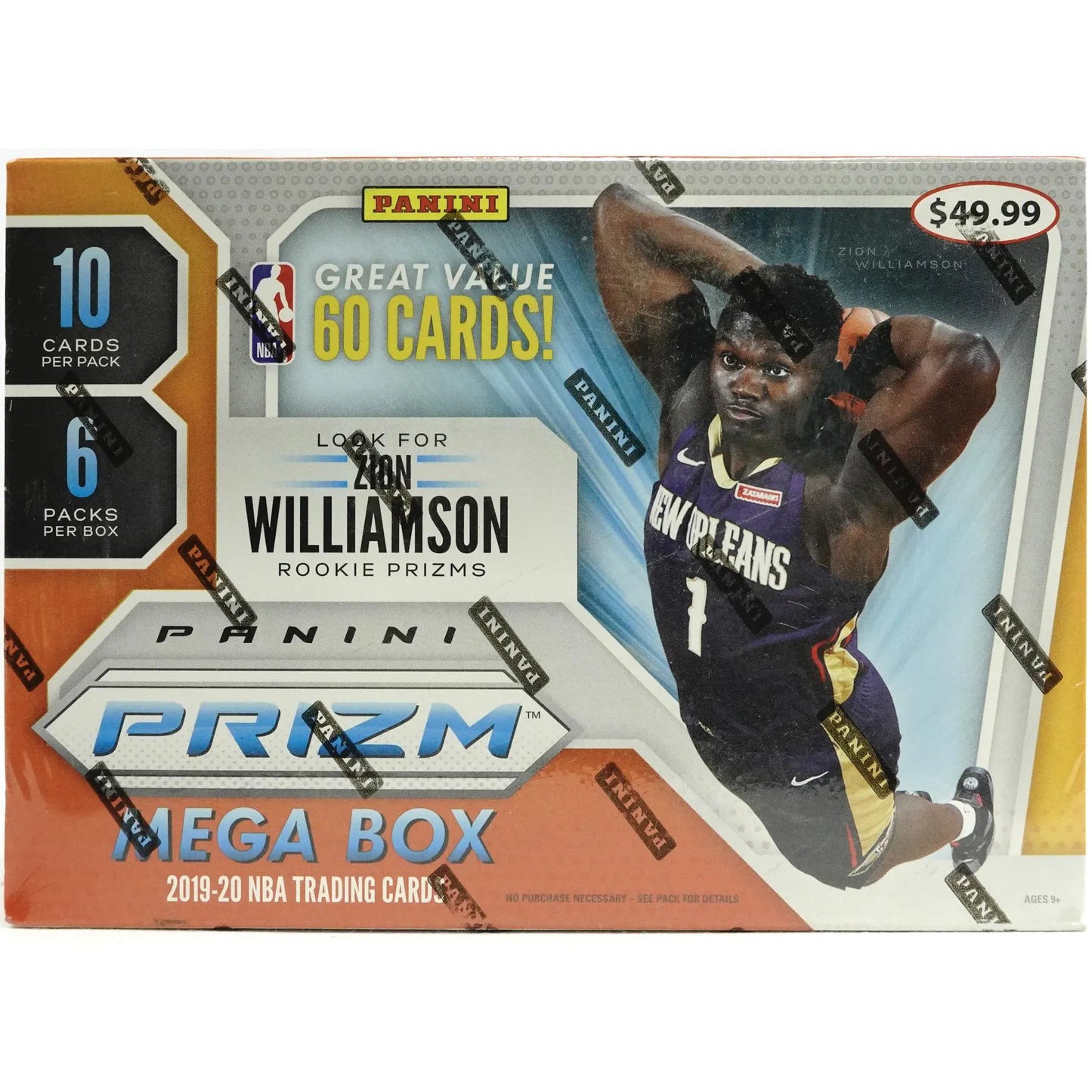 2019-20 Panini Prizm Basketball Mega Box (60 Cards)