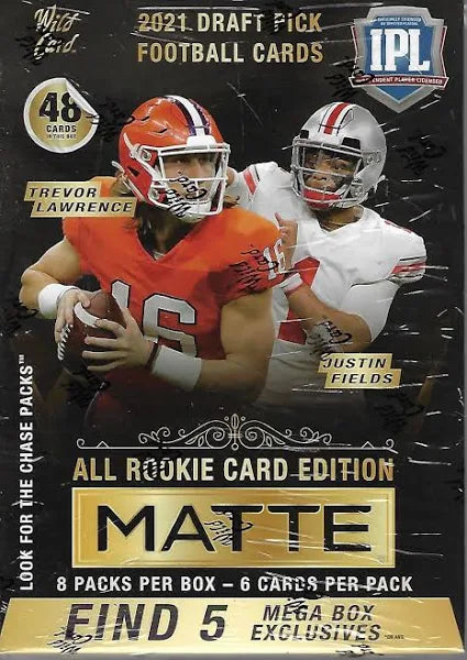 2021 Wild Card Matte Red Pack Football Mega Box