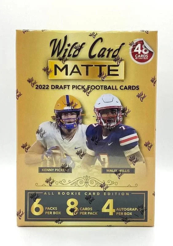 2022 Wild Card Matte Purple Pack Football Mega Box