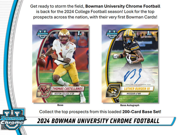 2024 Bowman University Chrome Football Value Blaster Box