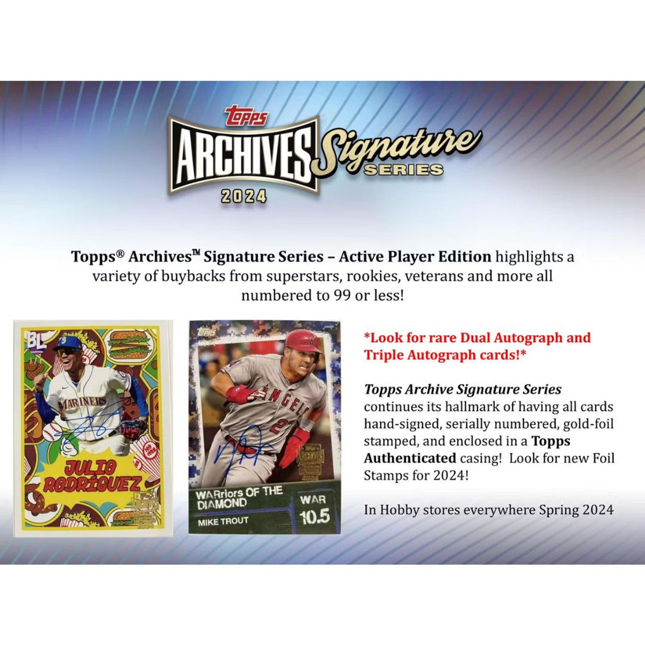 2024 Topps Archives Signature Series Hobby Box
