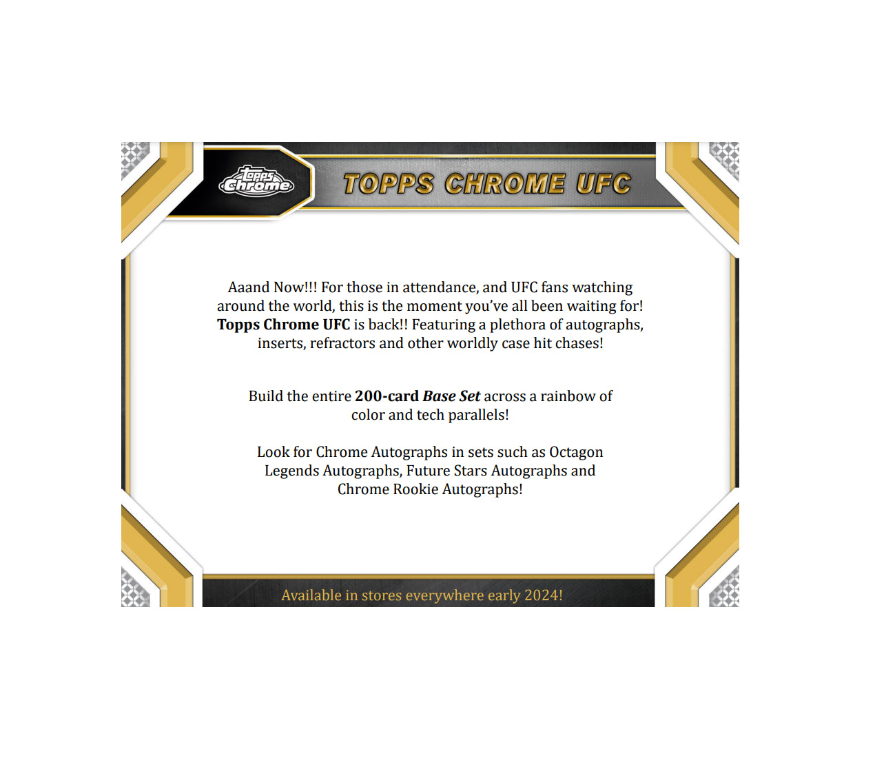 2024 Topps Chrome UFC Blaster Box