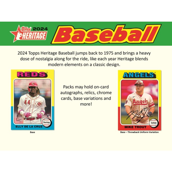 2024 Topps Heritage Baseball Value Blaster Box