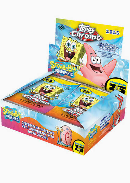 2025 Topps Chrome SpongeBob 25th Anniversary Hobby Box