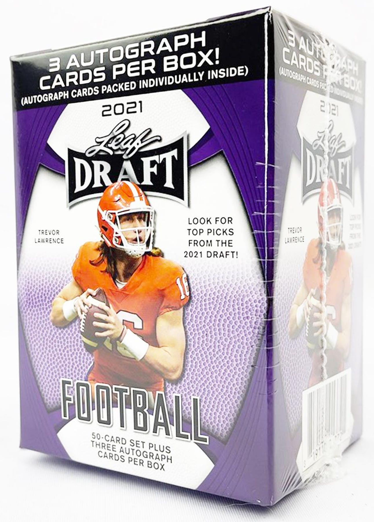 2021 Leaf Draft Football Blaster Box (3 Autos)