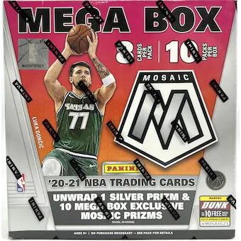 2020-21 Panini Mosaic Basketball 80 Card Mega Box