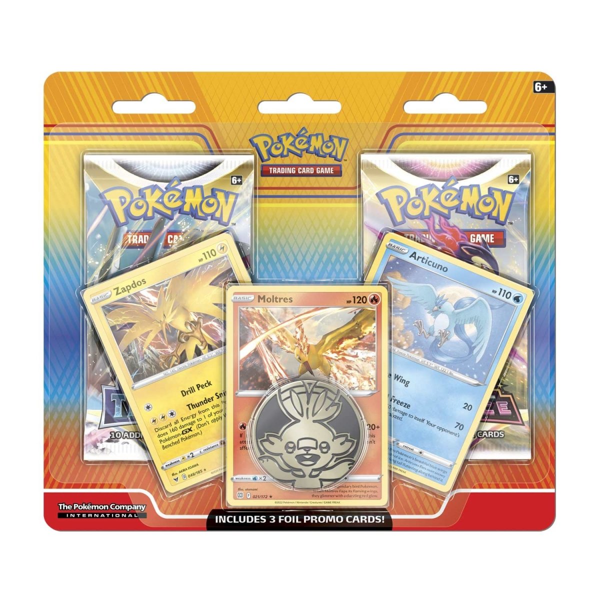 Pokémon TCG: Articuno, Zapdos & Moltres 2-Pack & Coin Blister