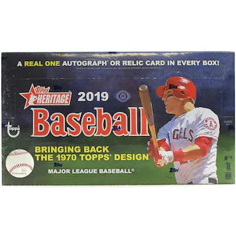 2019 Topps Heritage Baseball Hobby Box