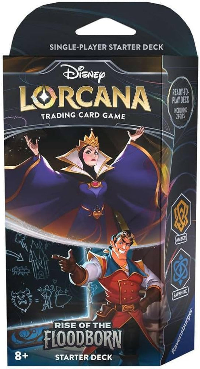 Disney Lorcana: Rise of the Floodborn Starter Deck - Amber and Sapphire