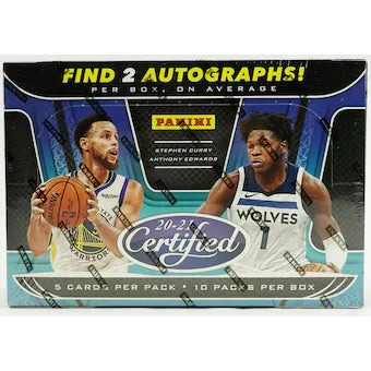 2020-21 Panini Certified Basketball Hobby Box