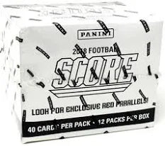 2018 Panini Score Football Cello Box