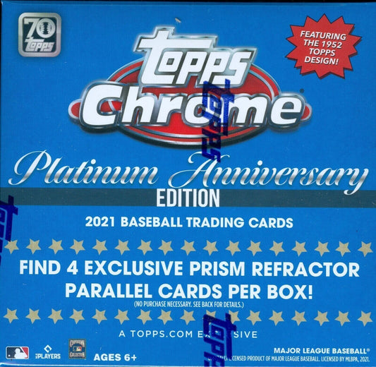 2021 Topps Chrome Platinum Anniversary Mega Box