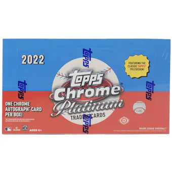 2022 Topps Chrome Platinum Baseball Hobby Box