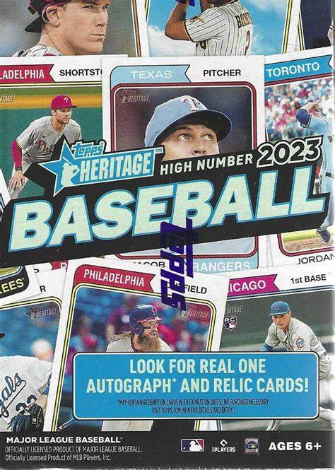 2023 Topps Heritage High Number Baseball Blaster Box