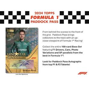2024 Topps Formula 1 F1 Paddock Pass Hobby Box