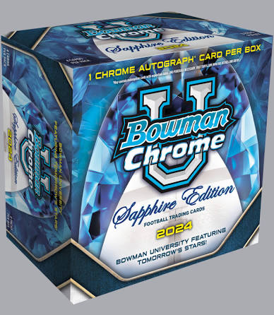 2024 Bowman Chrome U Football Sapphire Football Hobby Box