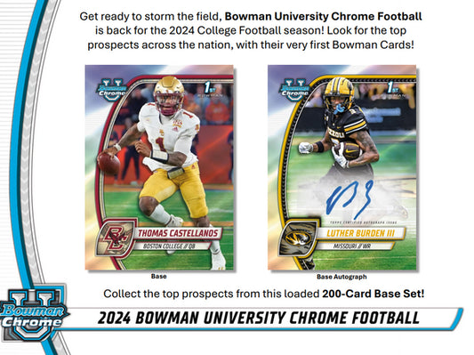 2024 Bowman University Chrome Football Value Blaster Box