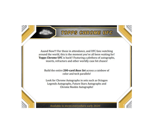 2024 Topps Chrome UFC Blaster Box