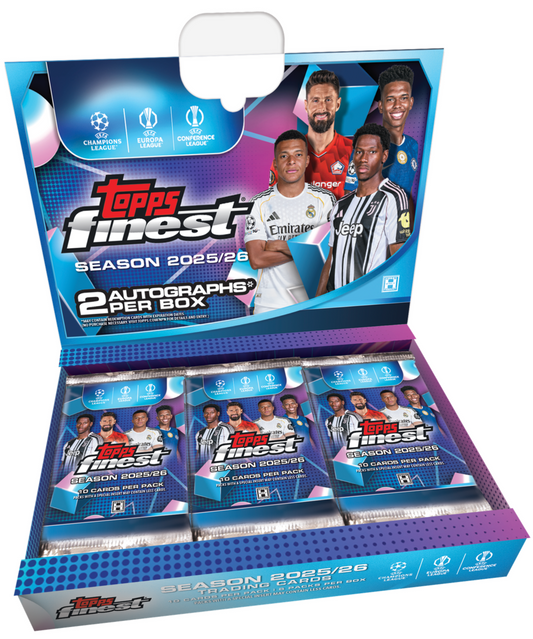 2025-26 Topps UEFA Club Competitions Finest Soccer Hobby Box