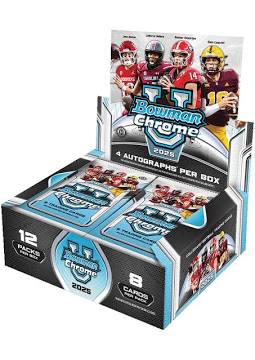 2025 Bowman Chrome University Football Jumbo Hobby Box
