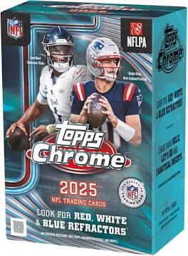 2025 Topps Chrome Football Blaster Box