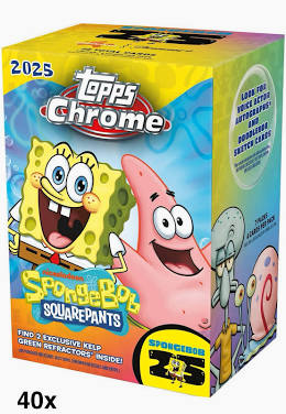 2025 Topps Chrome SpongeBob 25th Anniversary Blaster Box