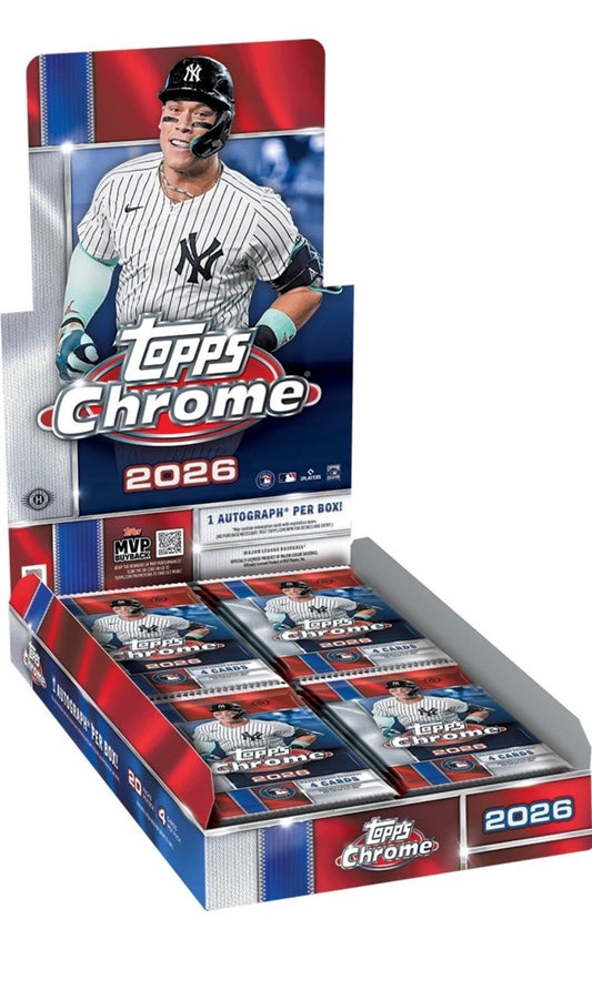 2026 Topps Chrome Baseball Hobby Box