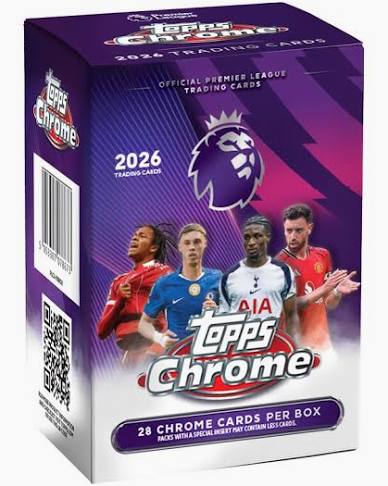 2025-26 Topps Chrome Premier League EPL Soccer Blaster Box