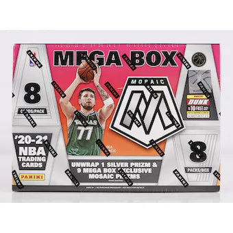2020-21 Panini Mosaic Basketball 64 Card Mega Box