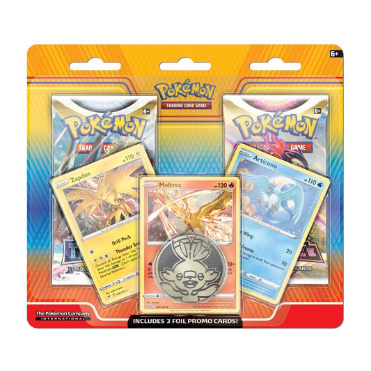Pokémon TCG: Articuno, Zapdos & Moltres 2-Pack & Coin Blister