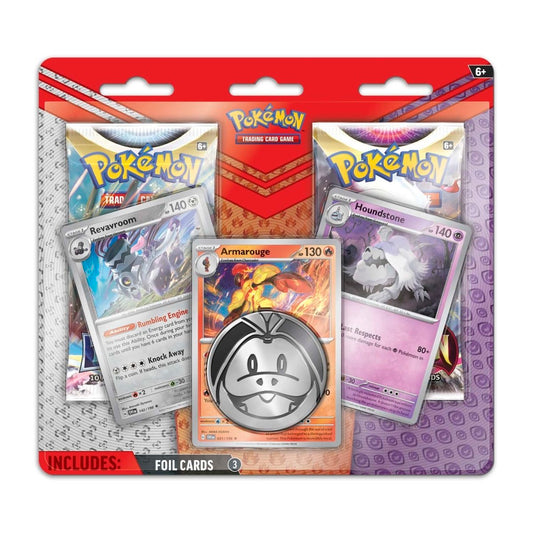 Pokémon TCG: Armarouge, Revavroom & Houndstone 2-Pack & Coin Blister