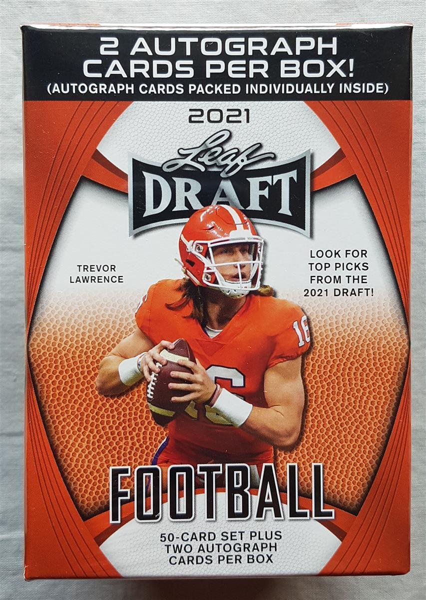 2021 Leaf Draft Football Blaster Box (2 Autos)