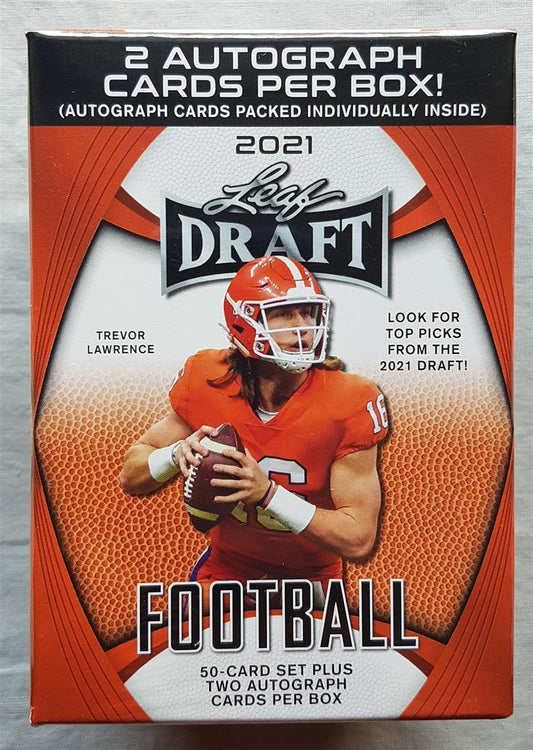 2021 Leaf Draft Football Blaster Box (2 Autos)