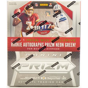 2019 Panini Prizm Football Mega Box - 1 Auto Per Box 40 Cards