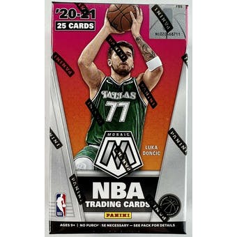2020-21 Mosaic Basketball Cereal Box - 6 Silver Prizms per box